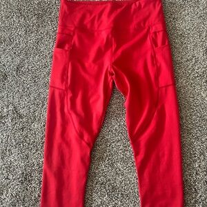 ZYIA Vibrant Red Leggings
